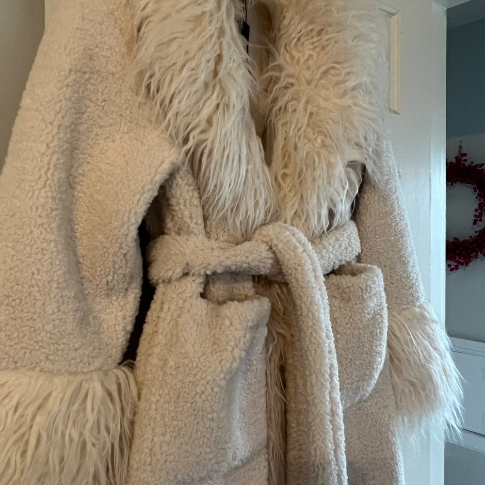 Oversized sherpa coat - Picture 3 of 5